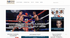 Desktop Screenshot of boxingchannel.tv