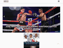 Tablet Screenshot of boxingchannel.tv